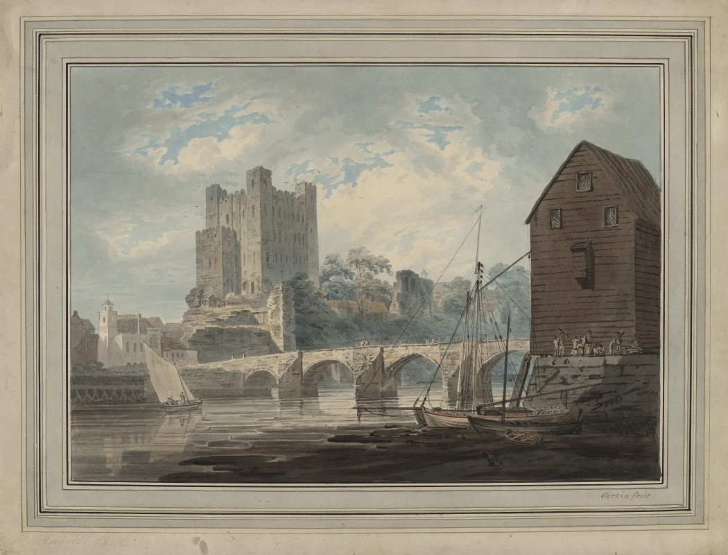 Rochester Castle, from the River Medway