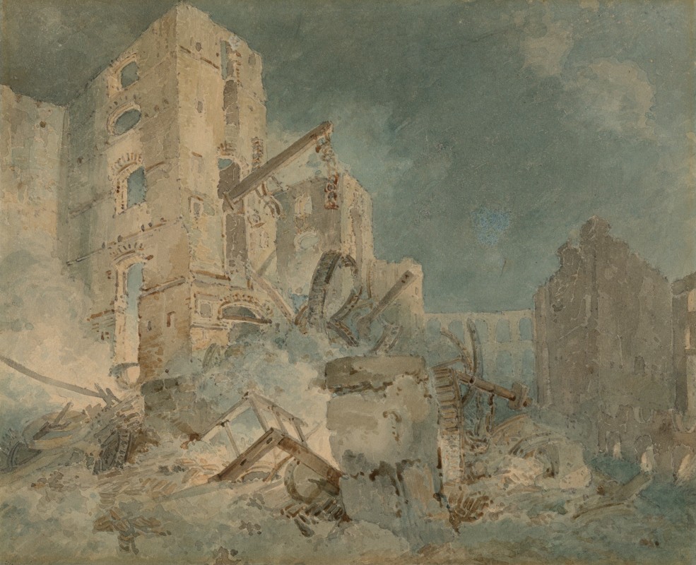 The Albion Mills, Southwark, after the Fire